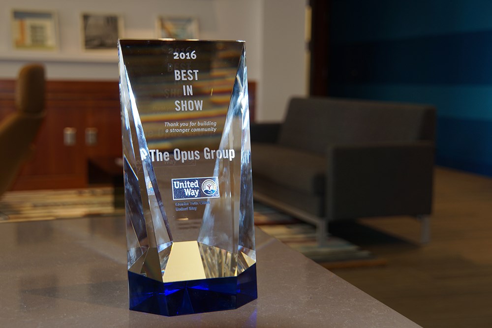 The Opus Group's United Way award