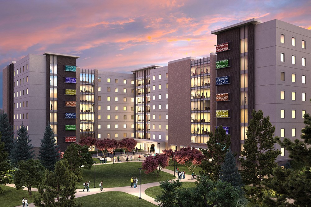Iowa State University residence hall, constructed by Opus Design Build