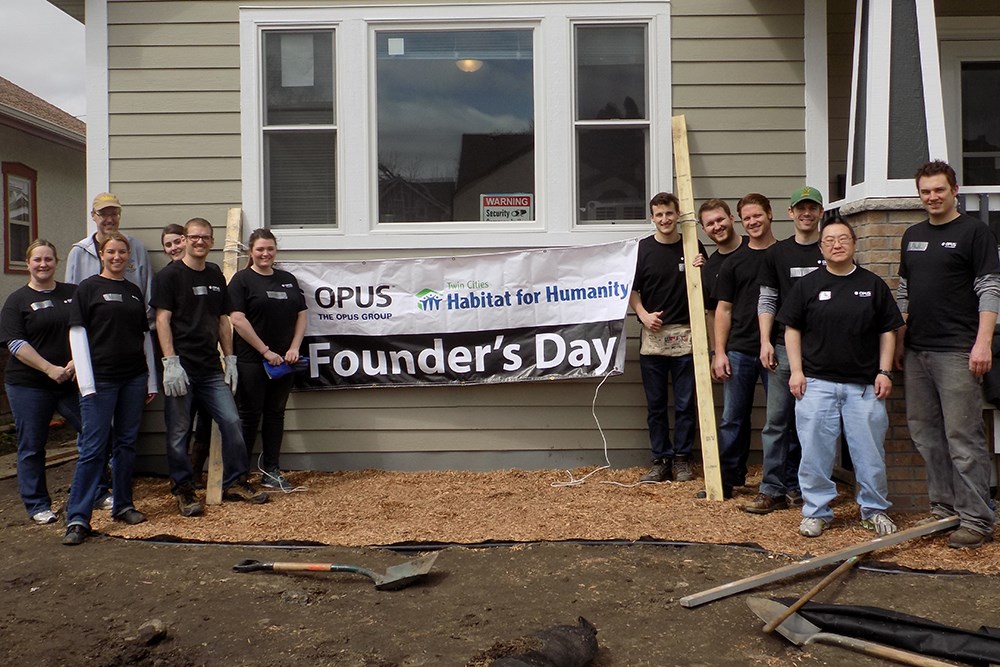 Founder's Day 2016, a day of giving back to the communities where Opus' employees work and live.