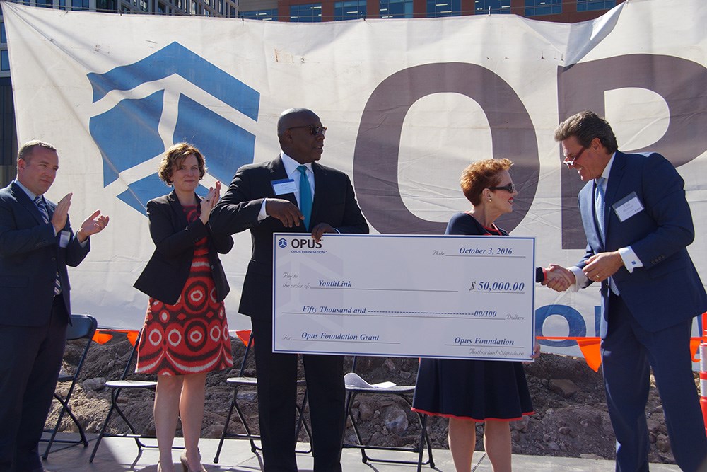 The Opus Foundation awarded YouthLink a $50,000 grant.