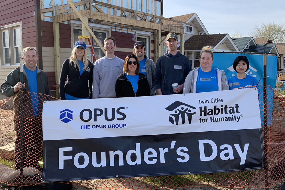 Opus Founders Day Minneapolis Habitat for Humanity