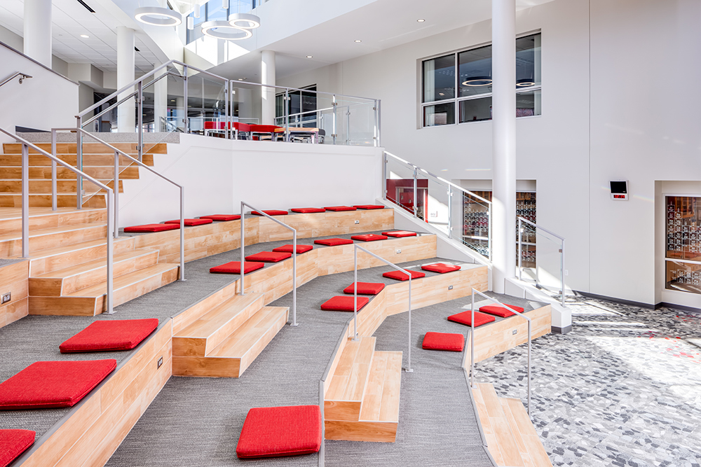 Open classroom at Benilde-St. Margaret’s Expansion & Renovation by Opus Design Build, L.L.C.