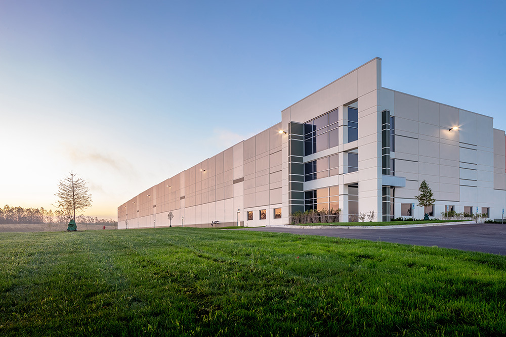 Exterior of Rock Creek Logistics Center in Illinois by Opus