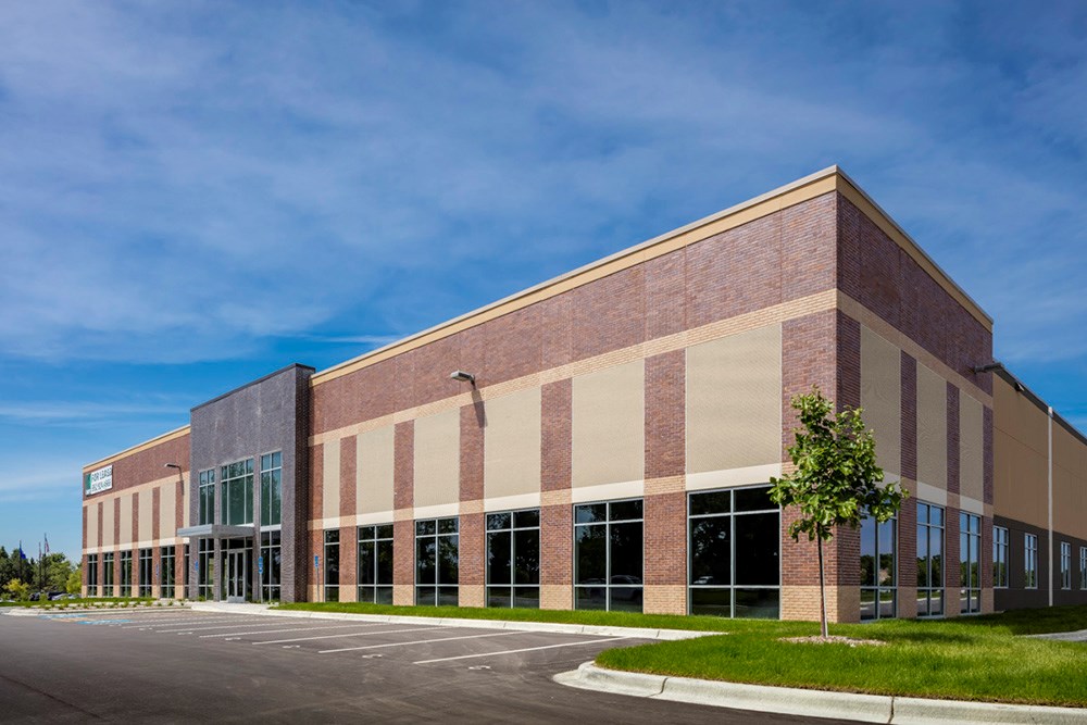 Suburban Minneapolis industrial warehouse development by Opus