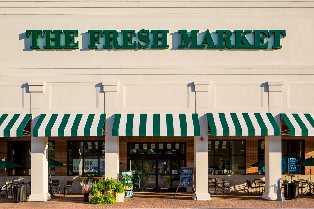 The Fresh Market Center was developed by Opus Development Company.