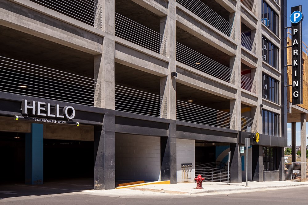 Westminster’s green public parking garage by Opus