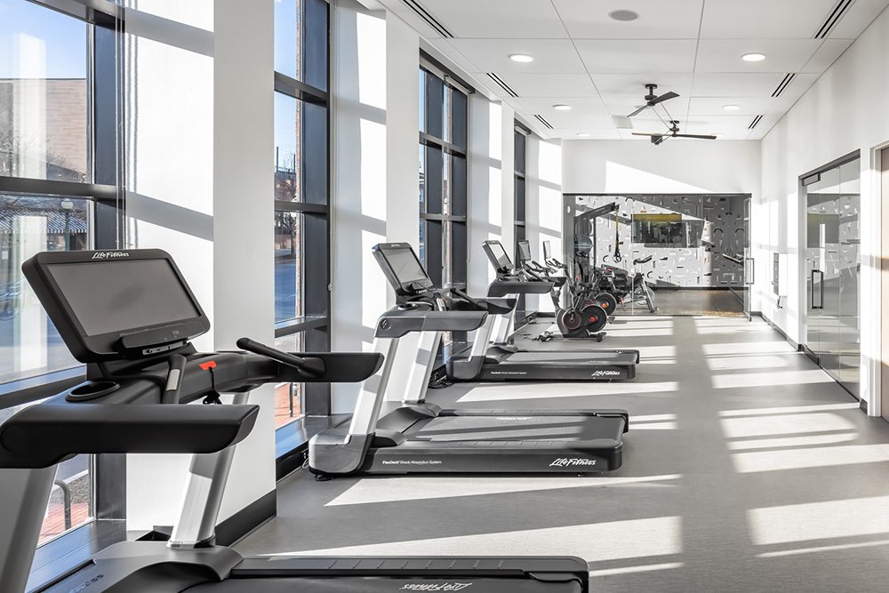 Westley on Broadway Apartment amenity fitness center