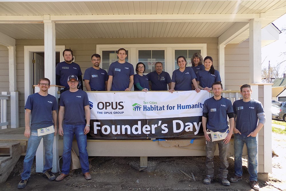 The Minneapolis office gave back to the community on Opus' 6th Annual Founder's Day.
