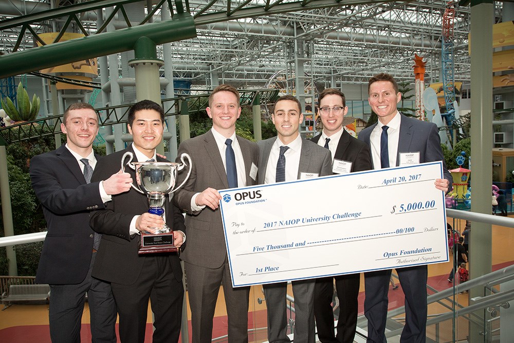 The Opus Foundation continued to support winners of NAIOP’s University Challenges this year.