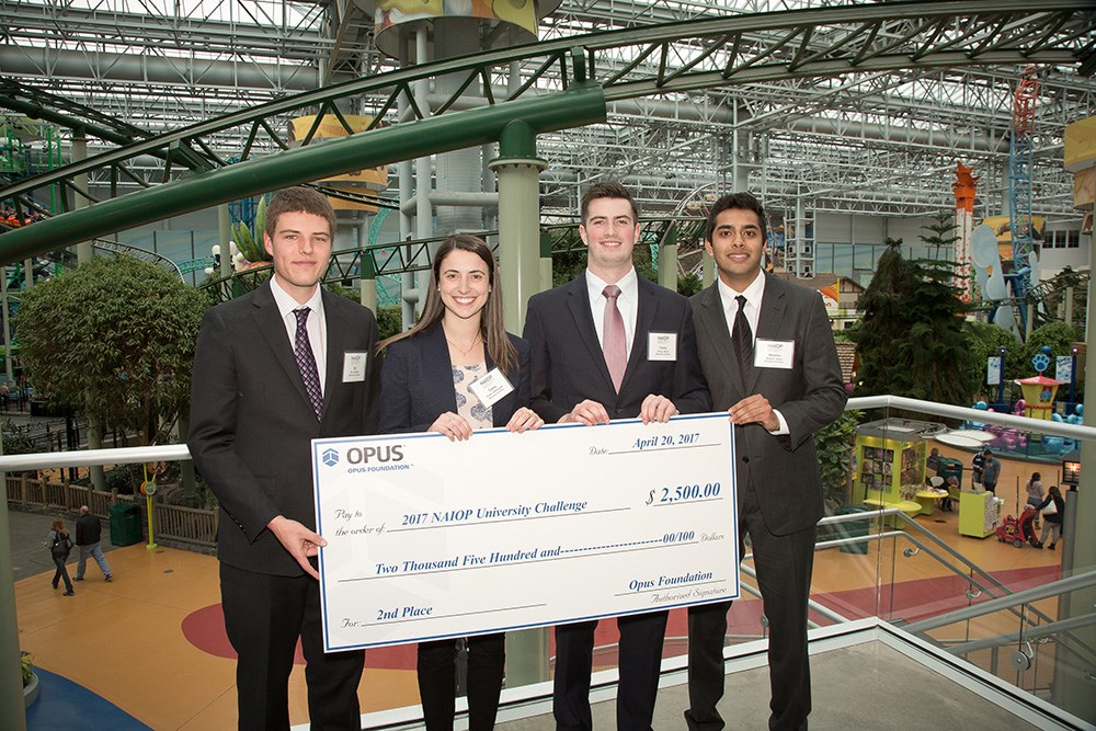 The Opus Foundation continued to support winners of NAIOP’s University Challenges this year.