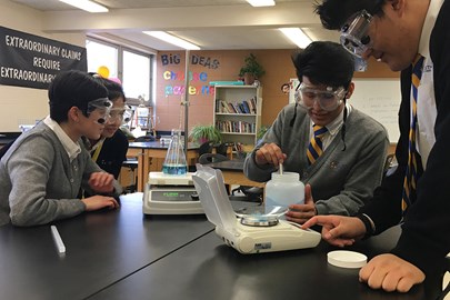 Cristo Rey Jesuit High School Milwaukee built a new chemistry lab with a grant from The Opus Foundation.