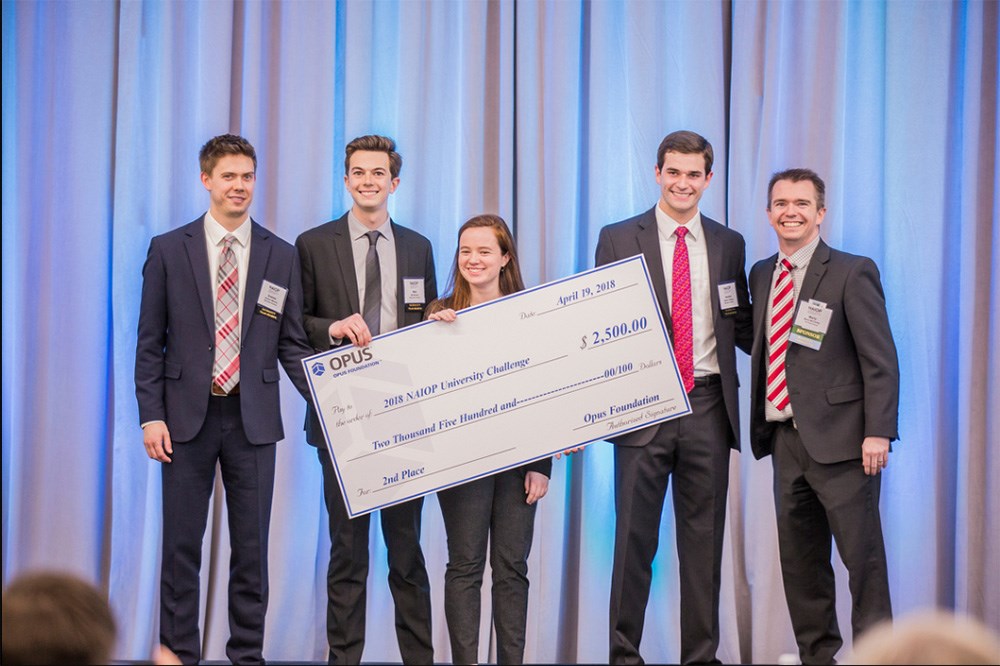The Opus Foundation® awarded scholarships to winners of the NAIOP University Challenges in Denver, Indianapolis and Minneapolis.