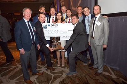 The Opus Foundation® awarded scholarships to winners of the NAIOP University Challenges in Denver, Indianapolis and Minneapolis. 
