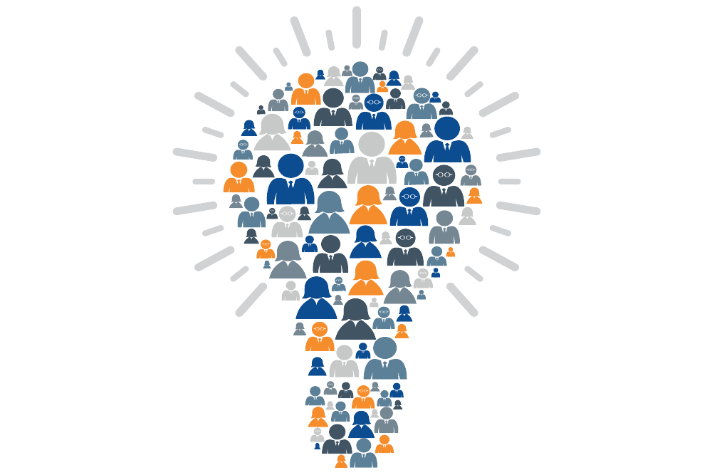 Opus branded lightbulb graphic