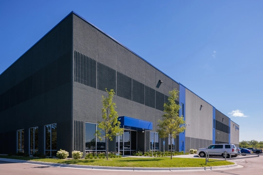 exterior of industrial building