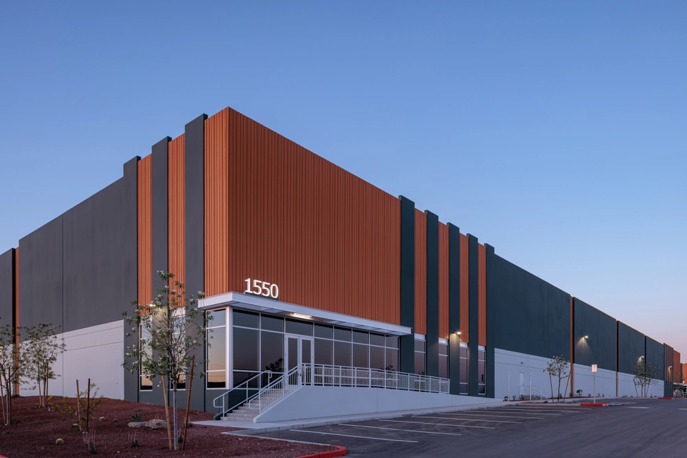 exterior of industrial building