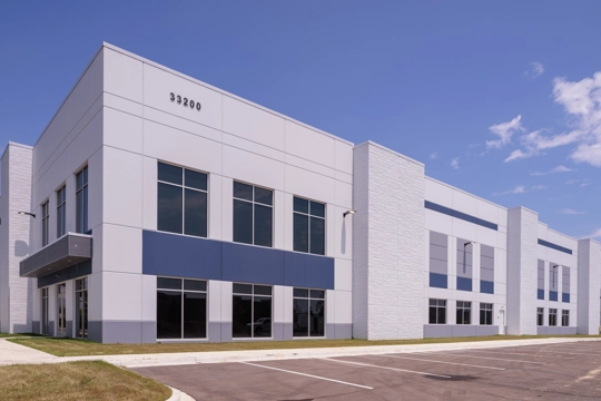 exterior of industrial building