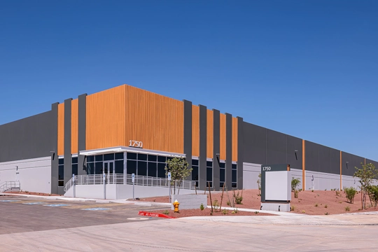 exterior of industrial building