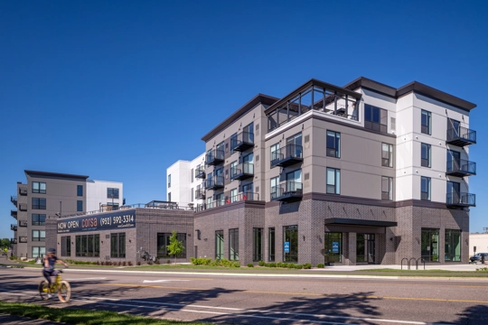 exterior of apartment building