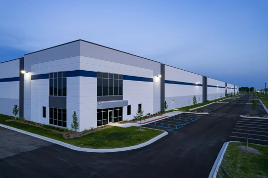 exterior of industrial building