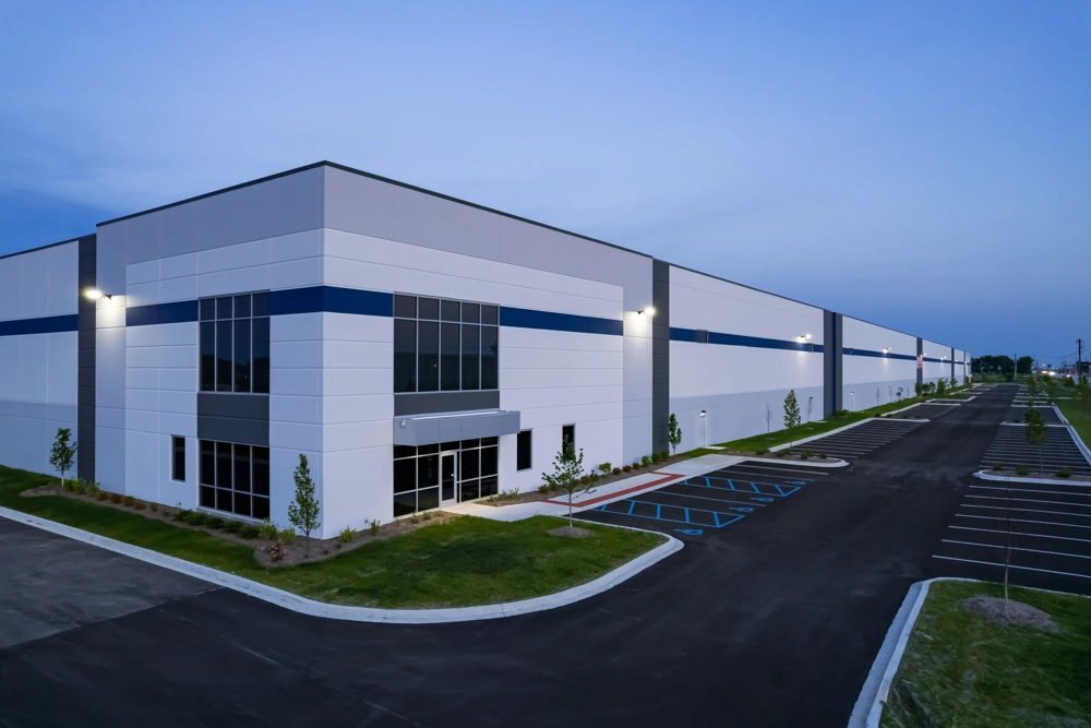exterior of industrial building