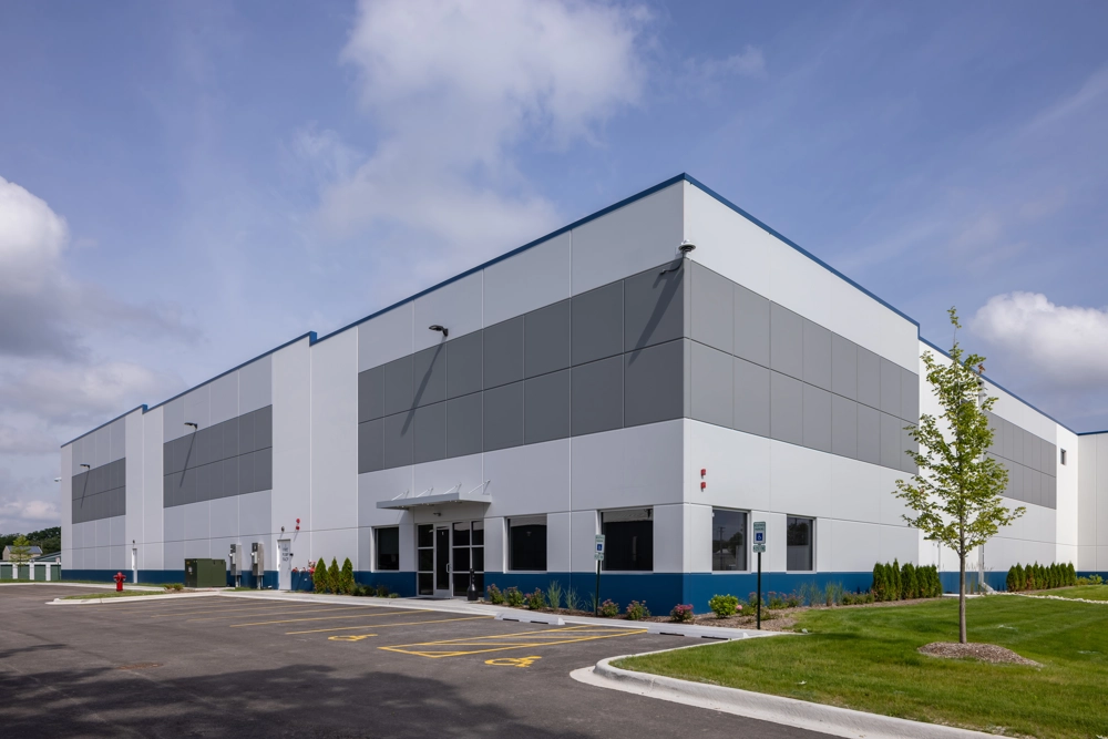 exterior of industrial building