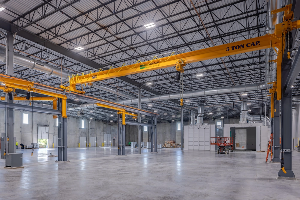 interior of warehouse in industrial building