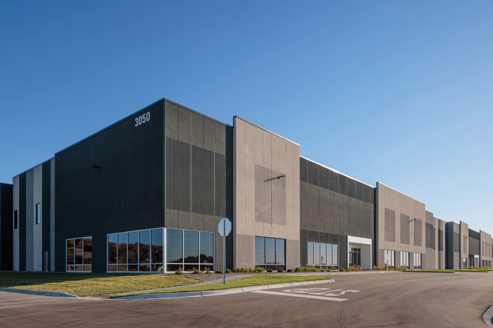 exterior of industrial building