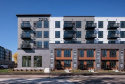 exterior of apartment building