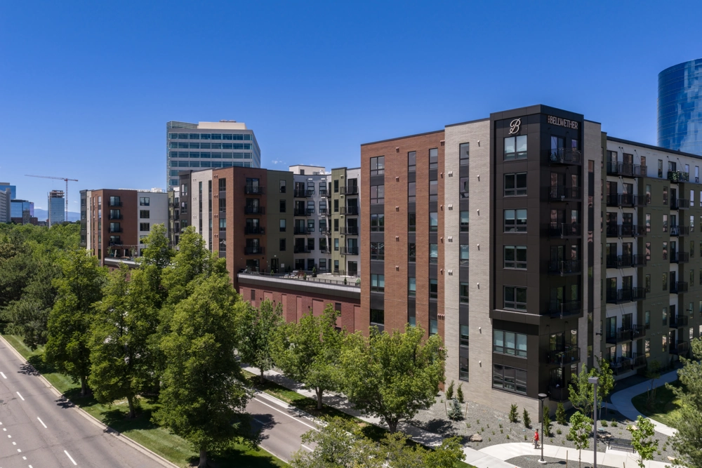 exterior of apartment building