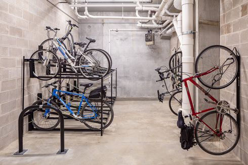 The Marke of Elmhurst Luxury Multifamily Bike Storage developed by Opus