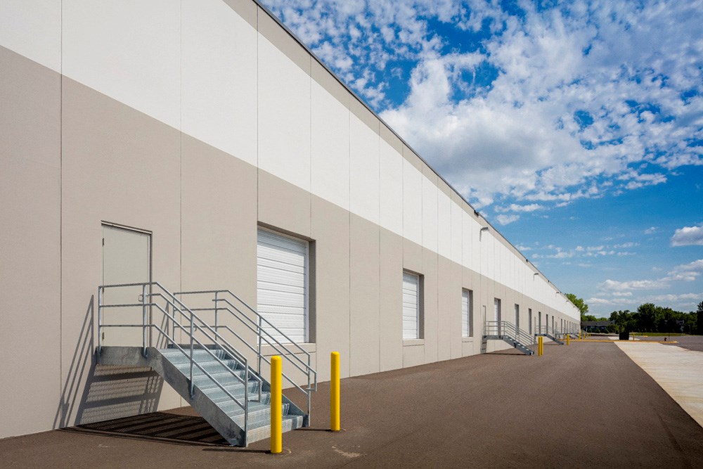 Suburban Minneapolis industrial warehouse development by Opus