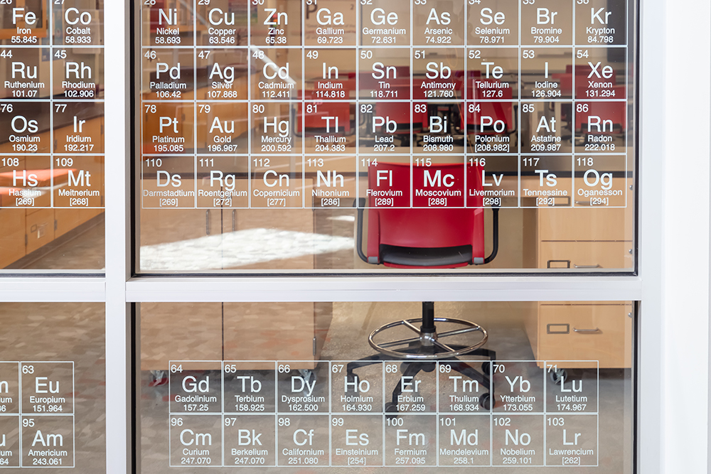 Chemistry classroom at Benilde-St. Margaret’s Expansion & Renovation by Opus Design Build, L.L.C.
