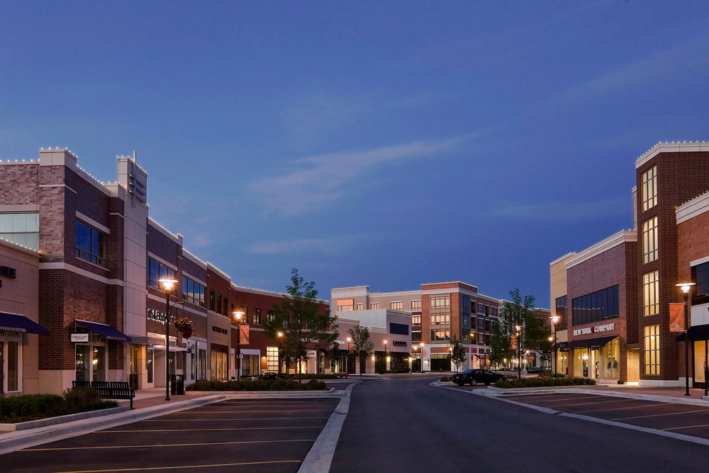 Burr Ridge Village Center, residential development, retail development, mixed-use development