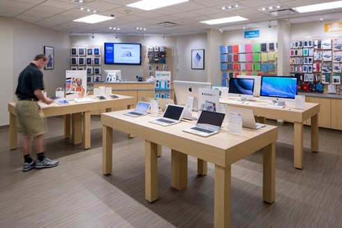 The redesign of Creighton University's Harper Center incorporated the iJay store, an Apple authorized store run by students.