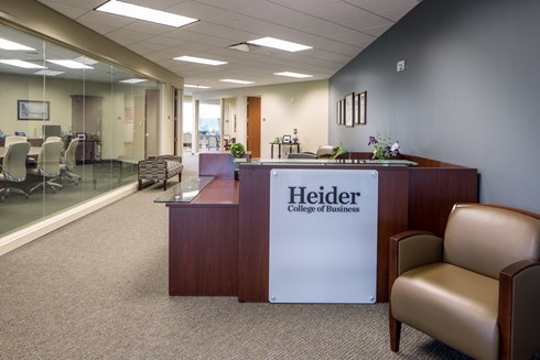 The Heider College of Business was designed by Opus AE Group to be welcoming and collaborative.
