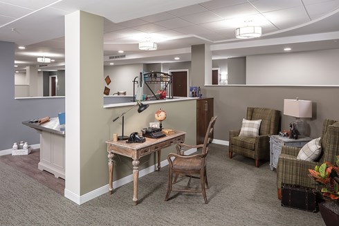 memory care activity space of Orchards of Minnetonka senior living facility in Minnesota