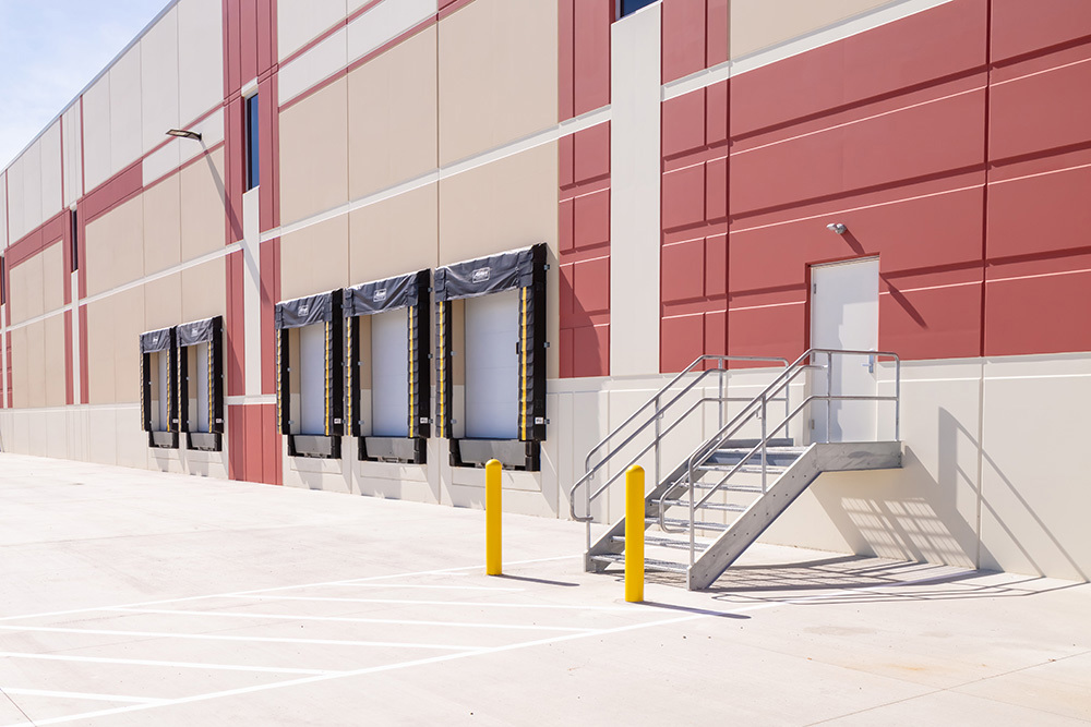 exterior of Greenpointe Logistics Center, built by Opus