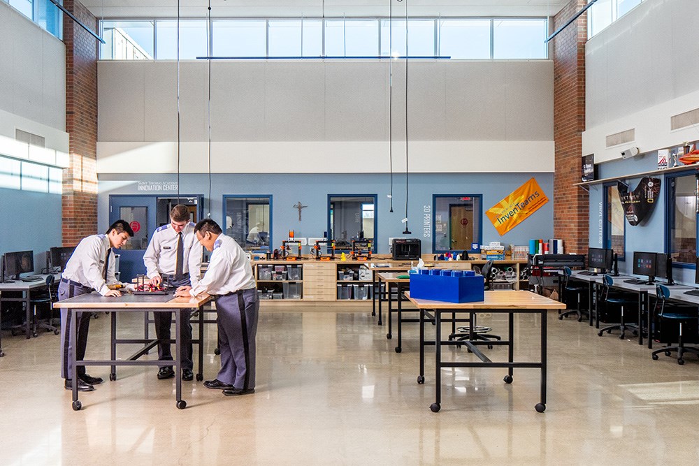 Saint Thomas Academy Innovation Center designed & built by Opus
