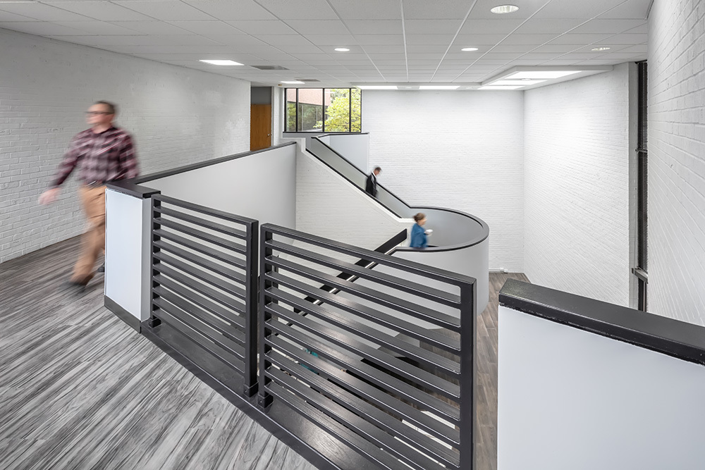 Renovated interiors of LabCorp office value add in Overland Park, KS