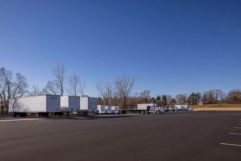 truck trailer parking area at a speculative industrial building