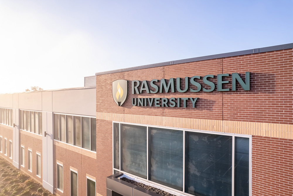exterior of Rasmussen University by Opus