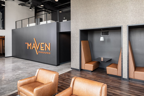 The Maven on Broadway Multifamily lobby