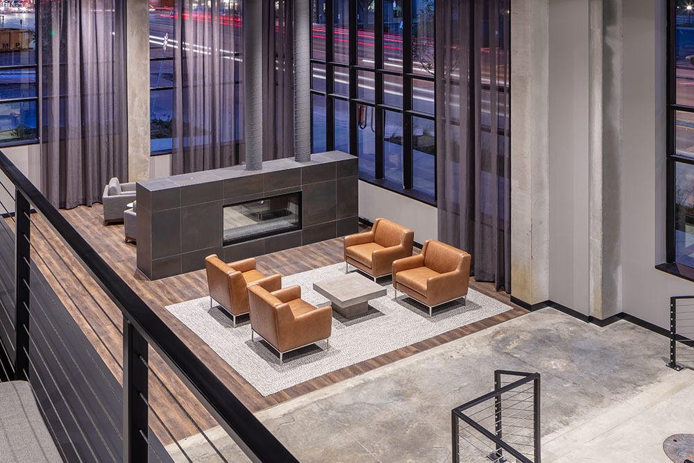 The Maven on Broadway Multifamily lobby