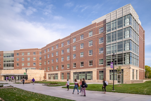 exterior of University of St Thomas Tommie North Residence Hall
