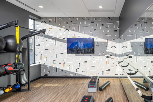 Westley on Broadway Apartment amenity fitness center